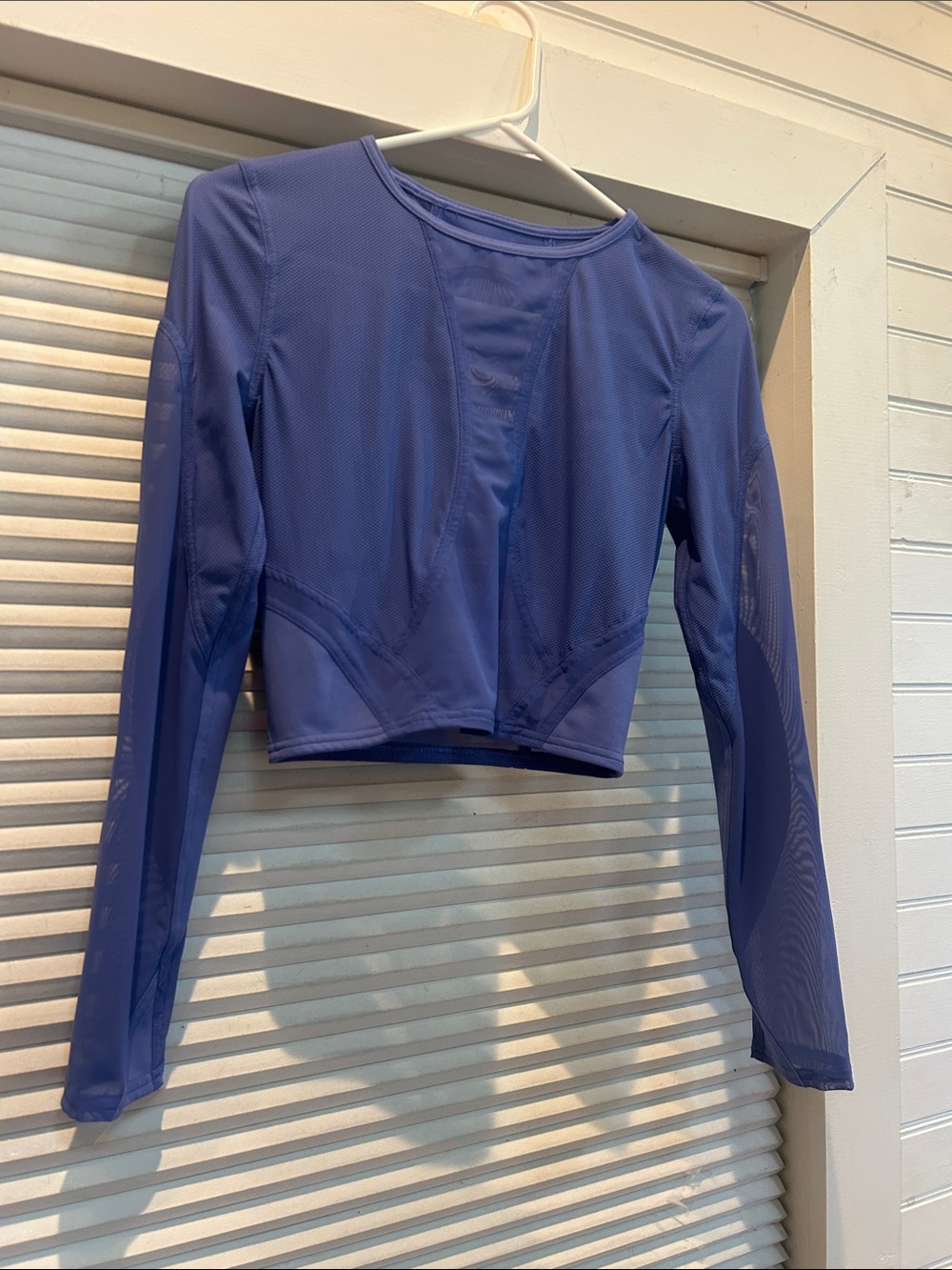 Lululemon Mesh Panelled Training Long Sleeve Shirt | Wild Indigo | Size 6